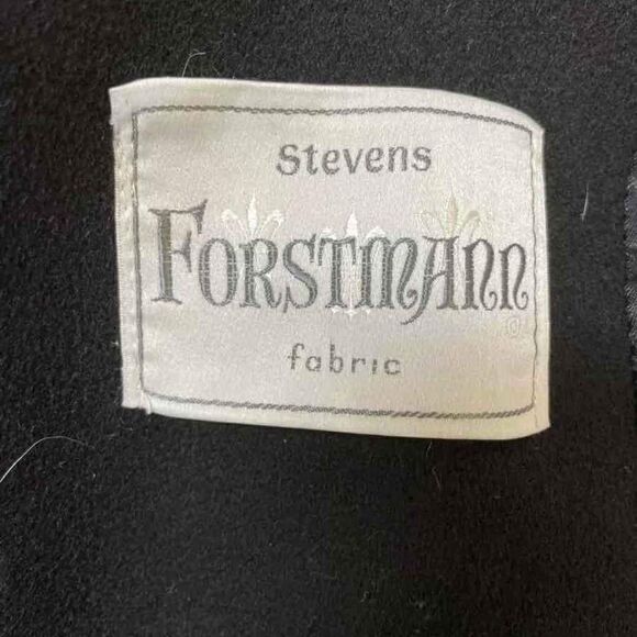 Forstmann Designer Women's Black Overcoat Peacoat Fur- Size Refer Measurements - Picture 6 of 7